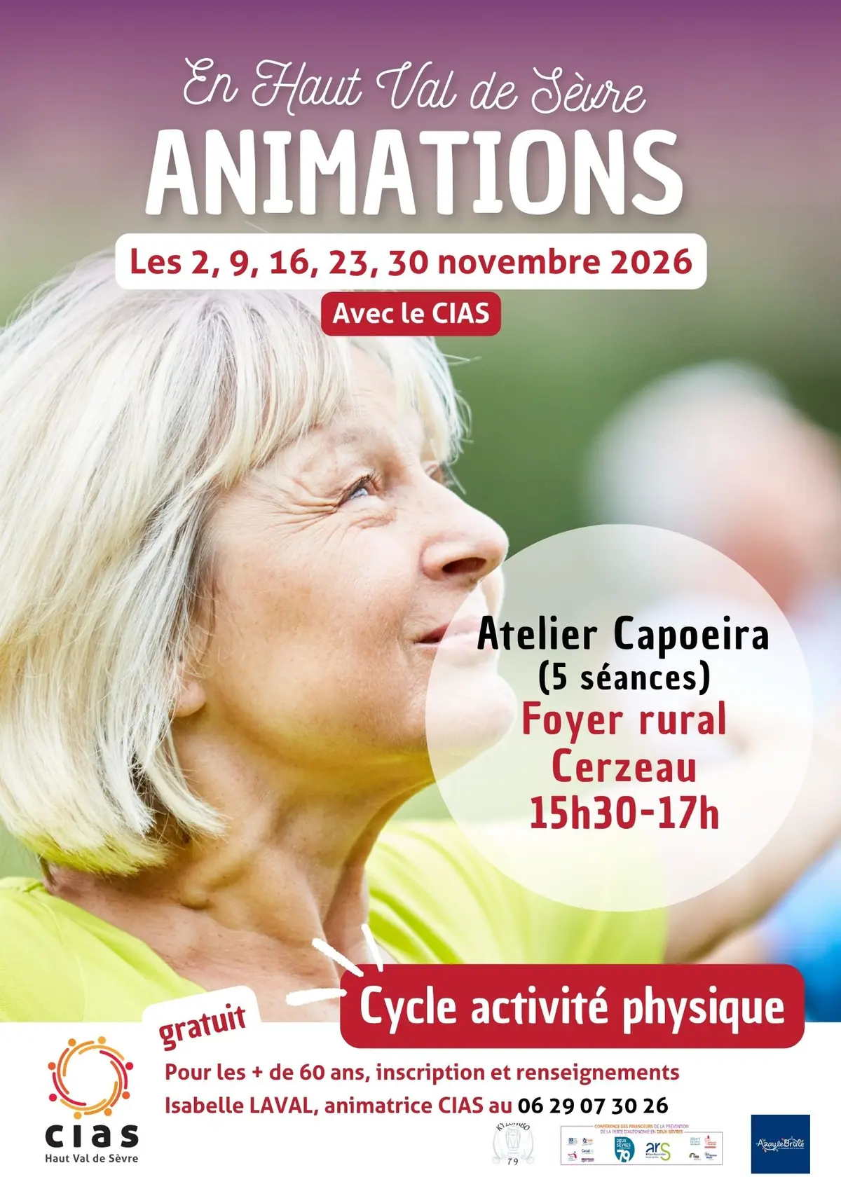 ANIMATIONS + de 60 ans : Atelier Capoeira