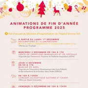 Animations de fin d’année à l’Hôpital Simone Veil