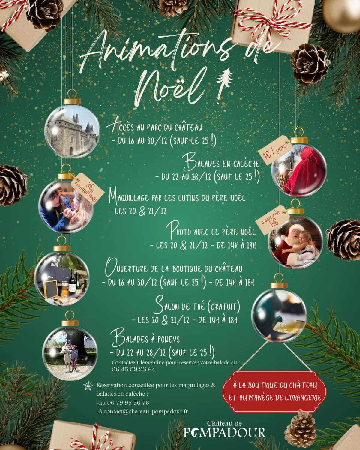 Animations de Noël à Pompadour