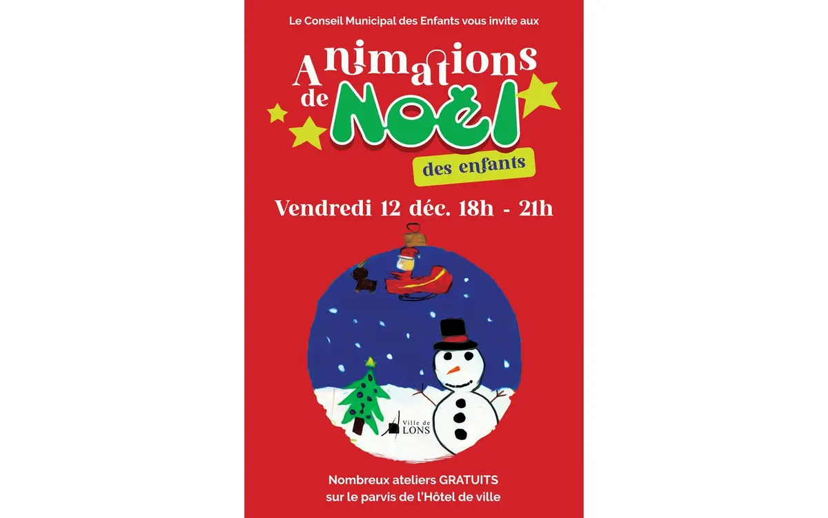 Animations de Noël des enfants