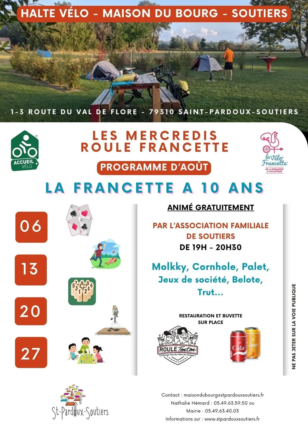 Animations estivales - Les Mercredis Roule Francette
