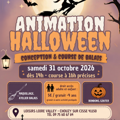 Animations Halloween course de balais à Loisirs Loire Valley
