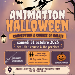 Animations Halloween course de balais à Loisirs Loire Valley