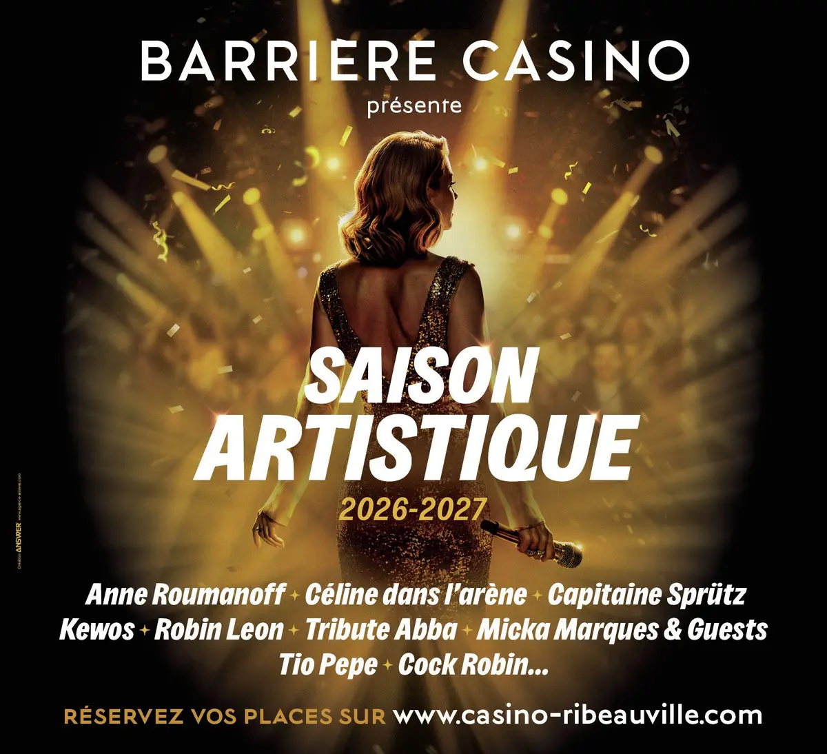 Anne Roumanoff, Cock Robin, ABBA... 25 spectacles et concerts à découvrir au Casino Barrière de Ribeauvillé cette saison