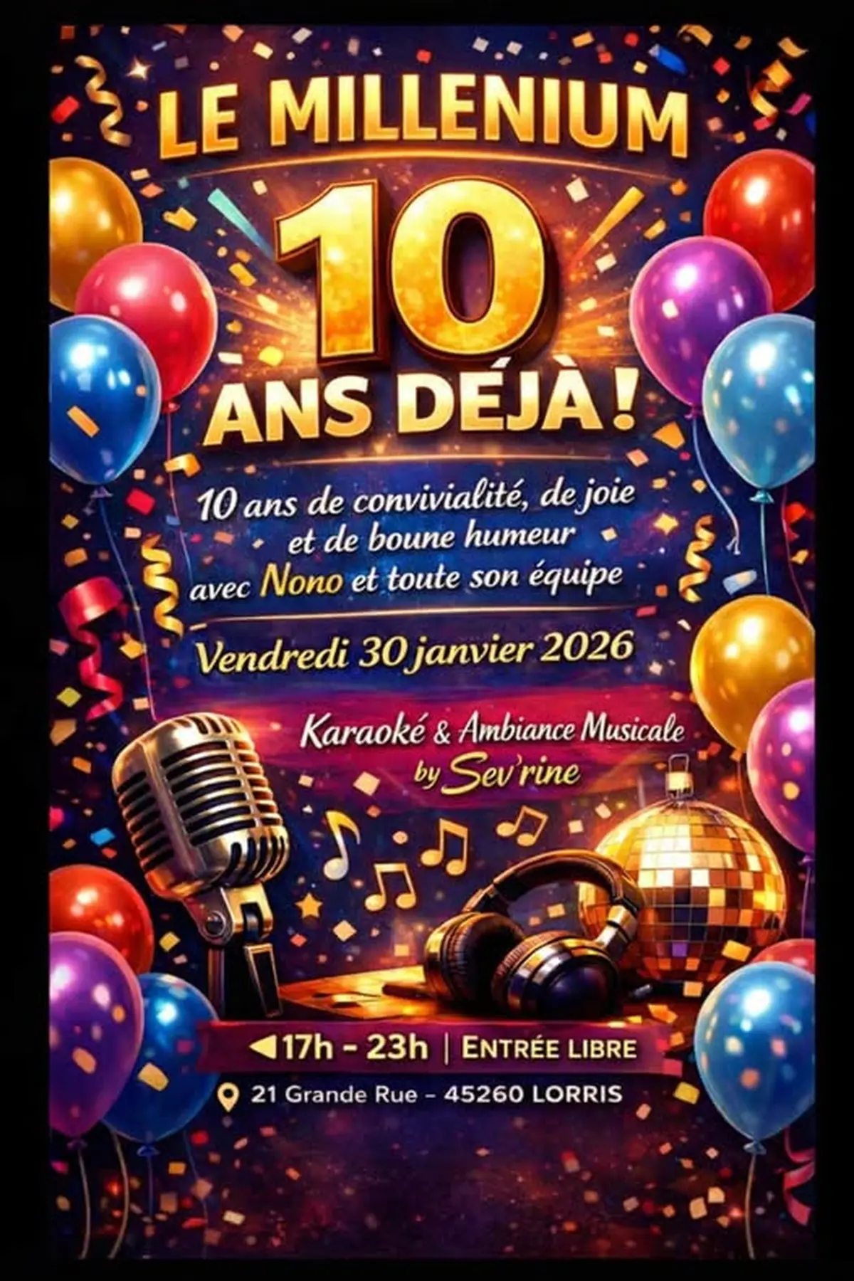 Anniversaire 10 ans du Millénium