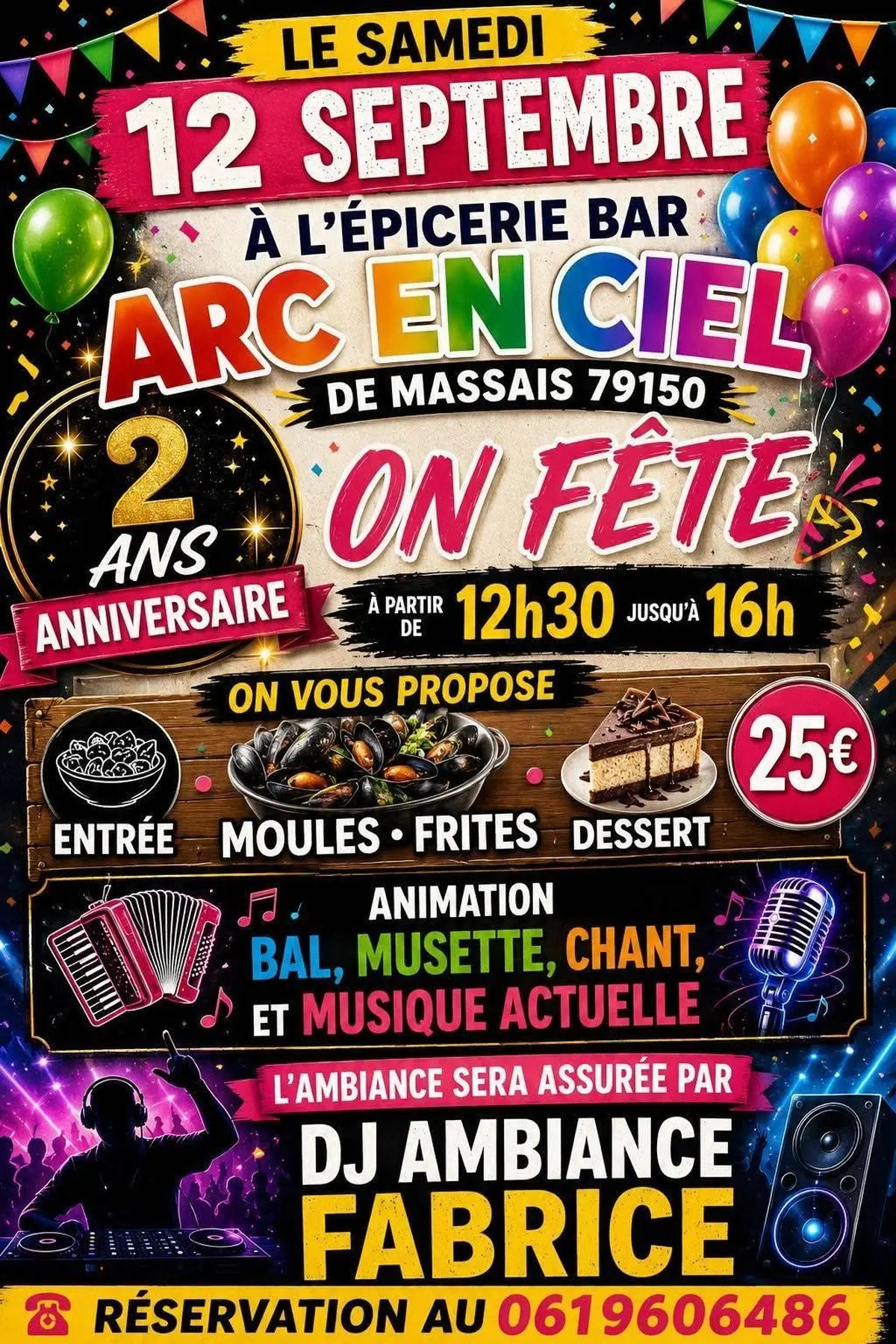 Anniversaire 2ans de l'Arc en Ciel animé par DJ FABRICE