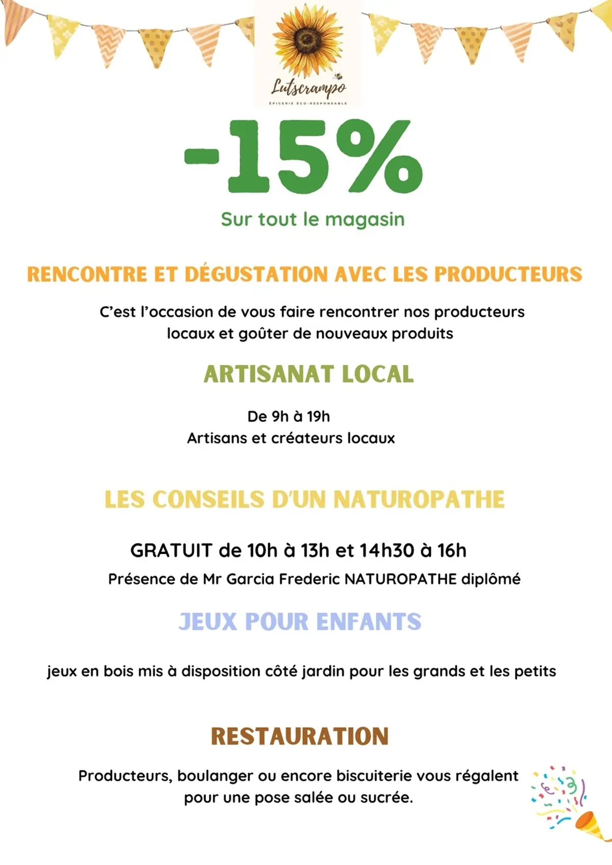 Anniversaire du magasin Lutscrampo