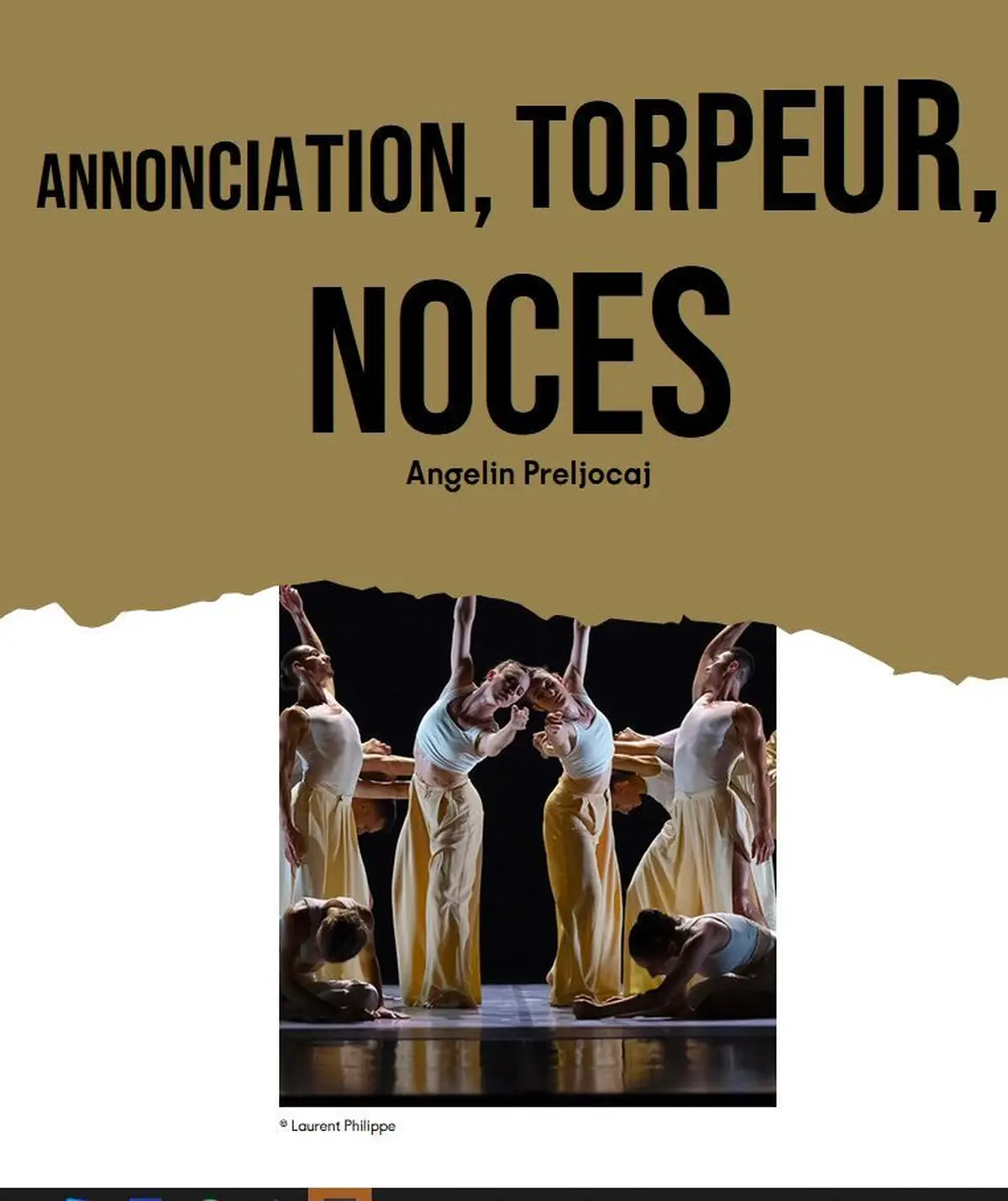 Annonciation, Torpeur, Noces