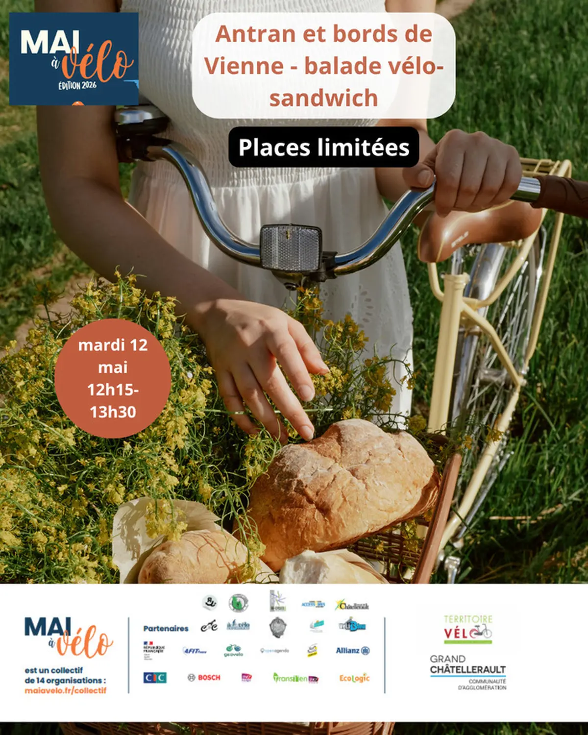 Antran et bords de Vienne - balade vélo-sandwich