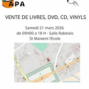 APA vente de livres, DVD, CD , Vinyls