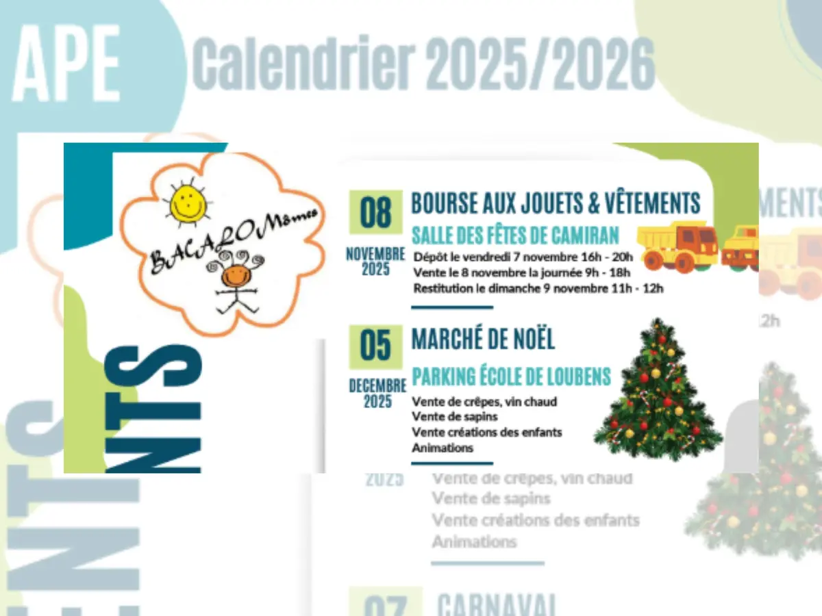 APE Bacalomomes : Marché de Noël