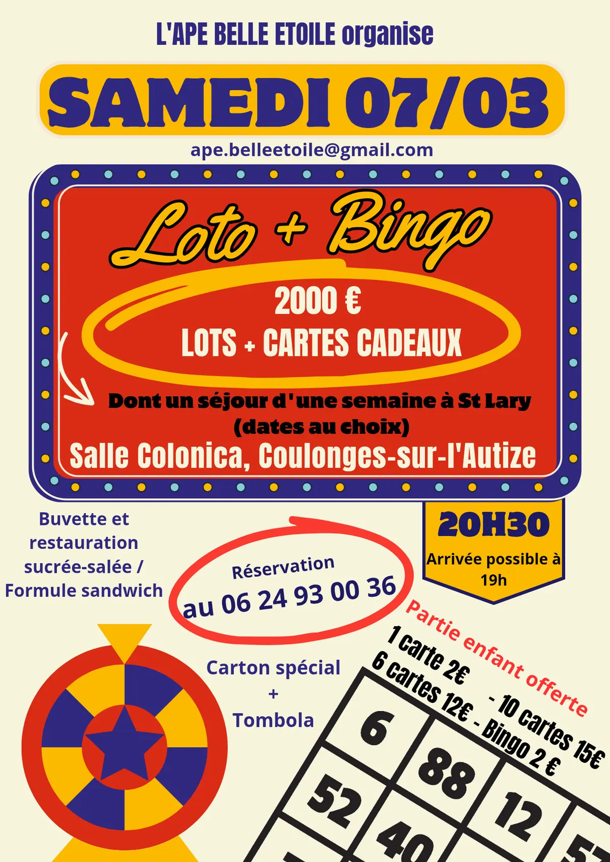 APE Belle étoile : Super LOTO + BINGO