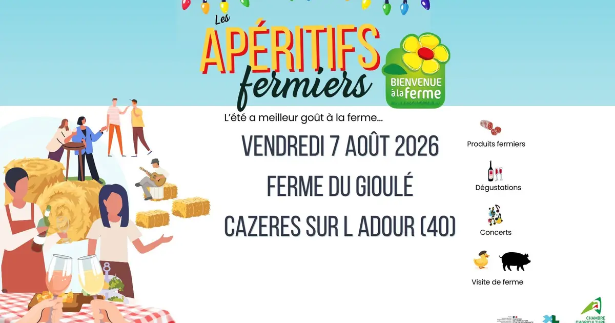 Apéritif à la ferme du Gioulé