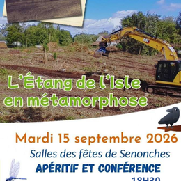 Apéritif & Conférence - L'étang de l'Isle en métamorphose