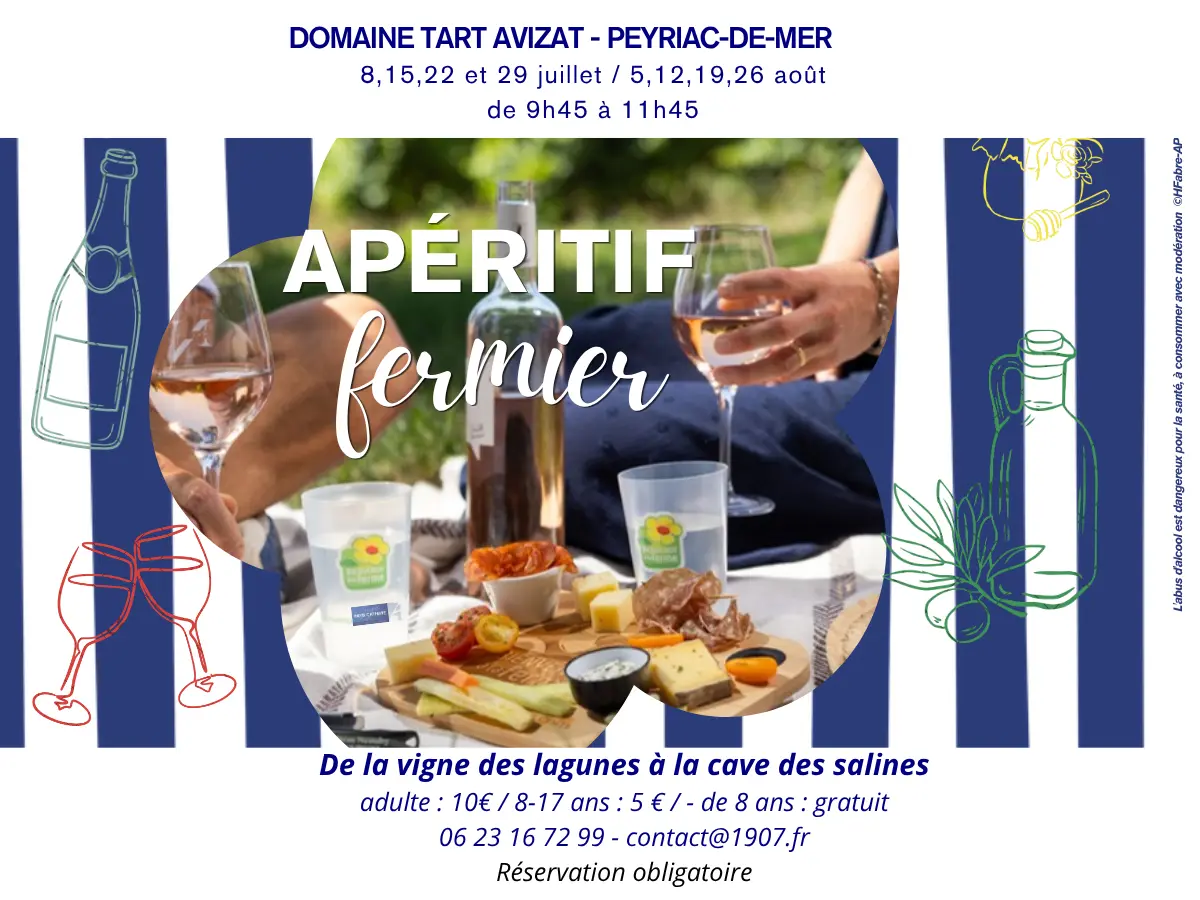 Apéritif Fermier : De La Vigne Des Lagunes à La Cave Des Salines