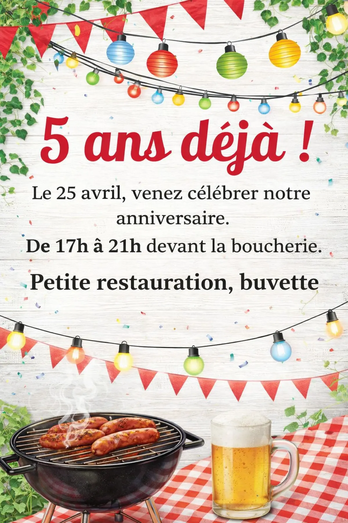 Apéro anniversaire à la Boucherie Orion de Mulhouse pour ses 5 ans