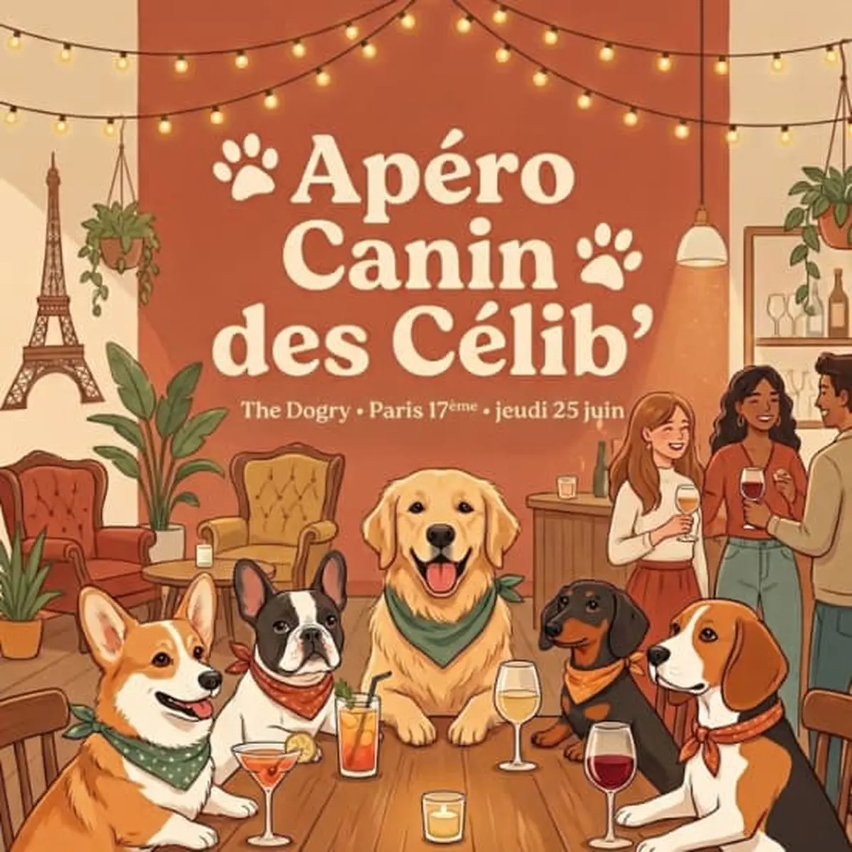 Apéro Canin des Célib' : des rencontres pour toi… et ton chien !