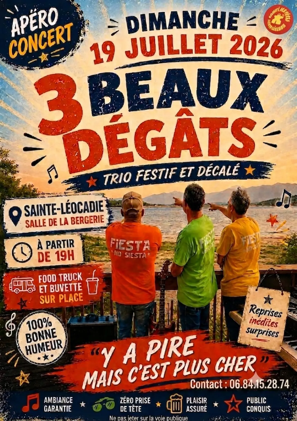 Apéro Concert 3 Beaux Dégâts Trio Festif Et Décalé