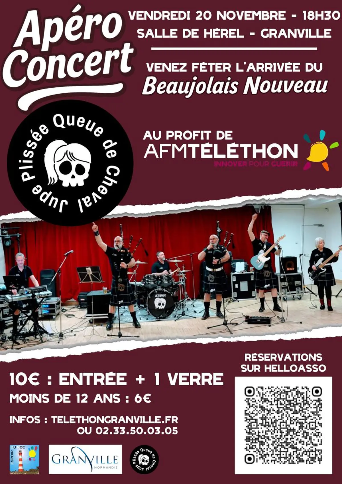Apéro-concert animé par jupe plissée et queue de cheval