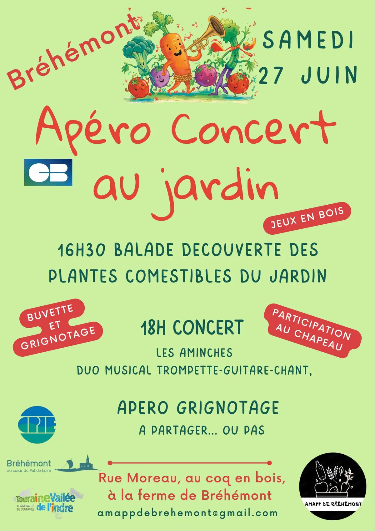 Apéro-concert au jardin
