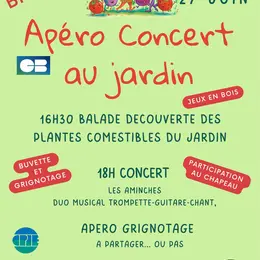 Apéro-concert au jardin