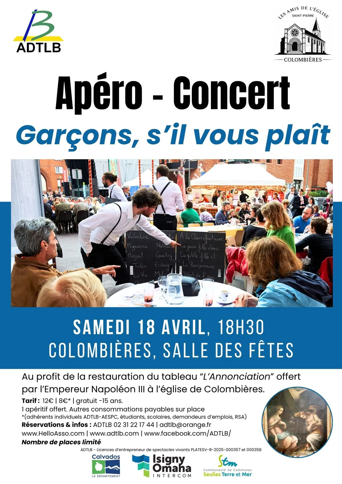 Apéro-concert avec le groupe GARÇONS S’IL VOUS PLAIT !