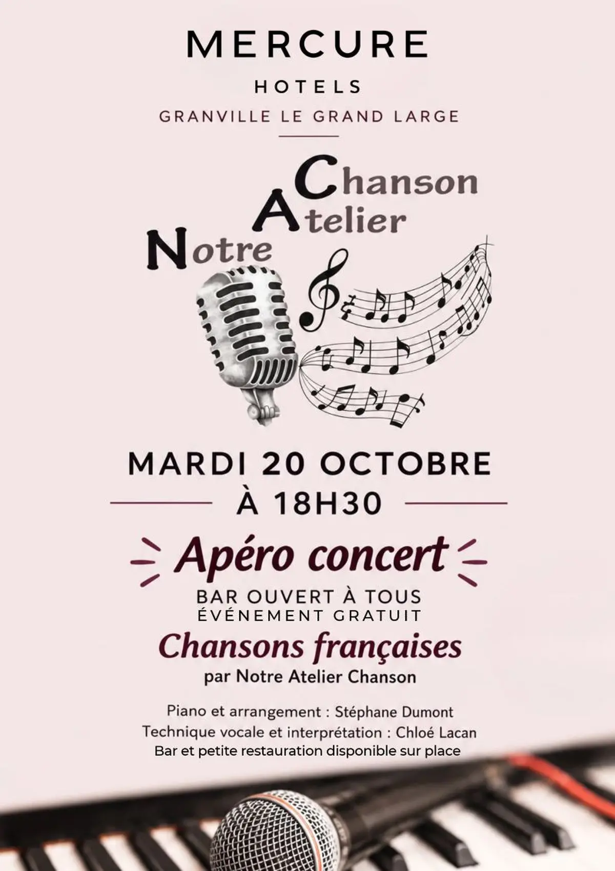 Apéro-concert avec : Notre Atelier Chanson