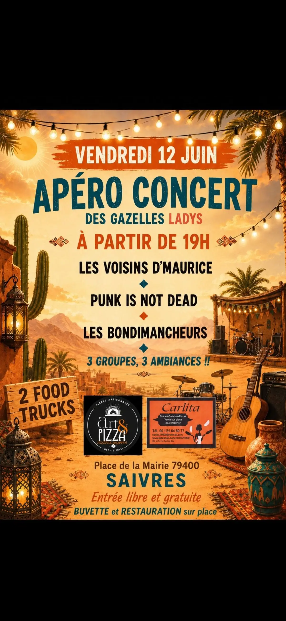 Apéro-concert Des Gazelles Ladys