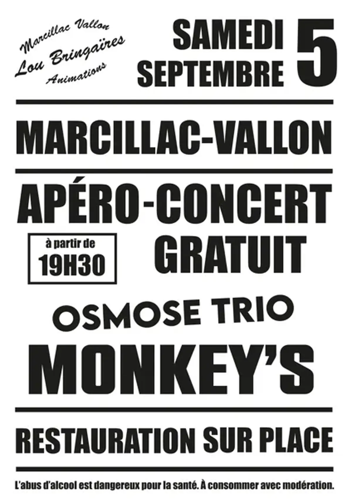 Apéro concert Gratuit