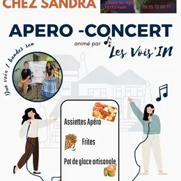Apéro Concert Les Vois'In chez Sandra