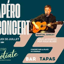 Apéro - conert avec Martial Sancey.
