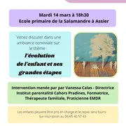 Apéro des parents à Assier : évolution de l'enfant et ses grandes étapes