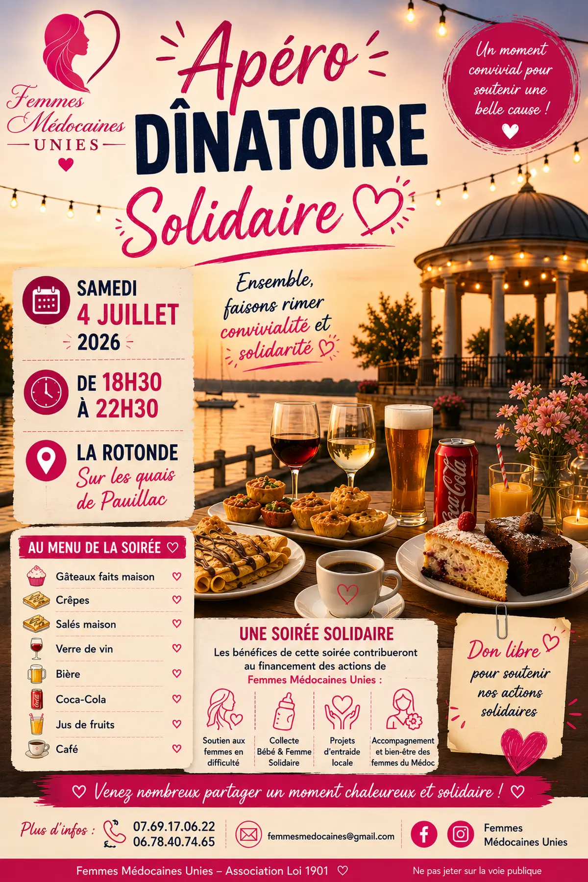 Apéro-dînatoire solidaire