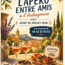 Apéro entre amis à l'Aubagnaise