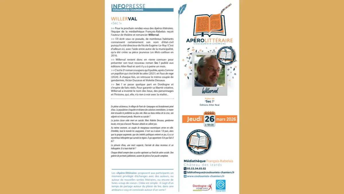 Apéro littéraire : Sec ! - Willerval