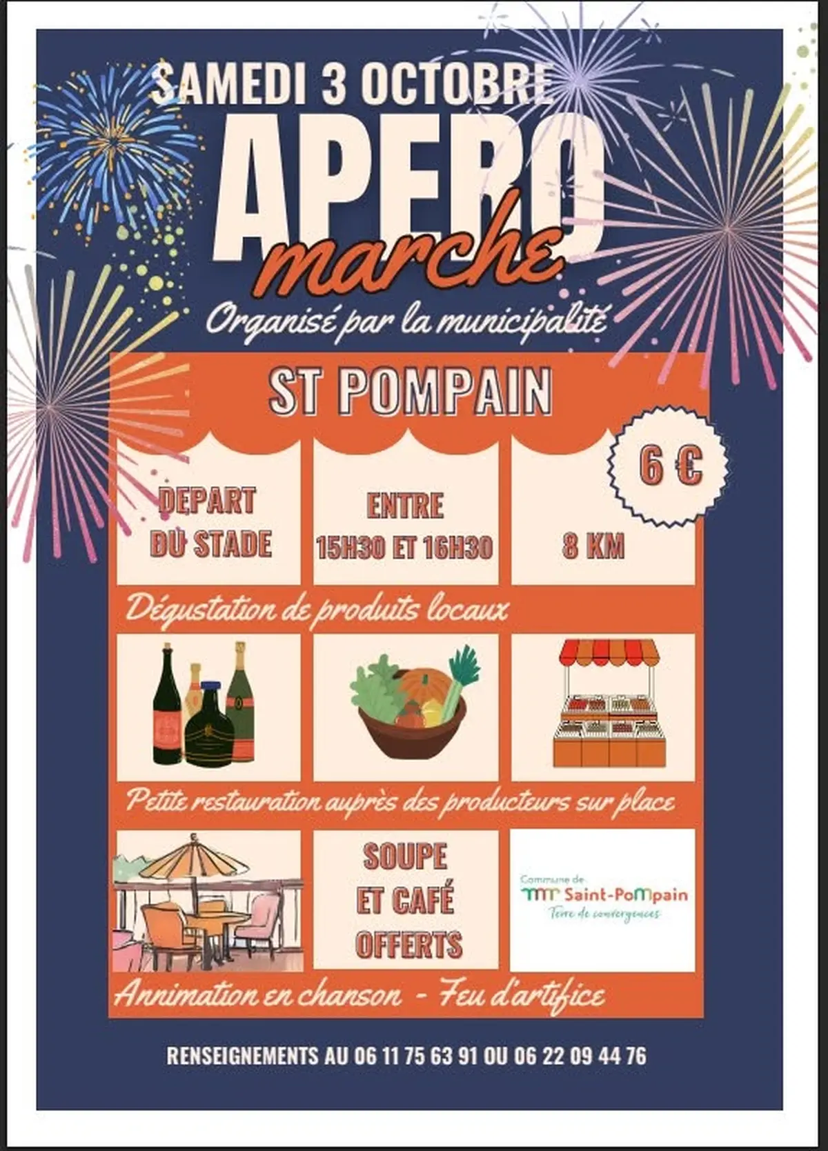 Apéro marche et feu d'artifice