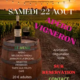Apéro Vigneron au Château Chantemerle