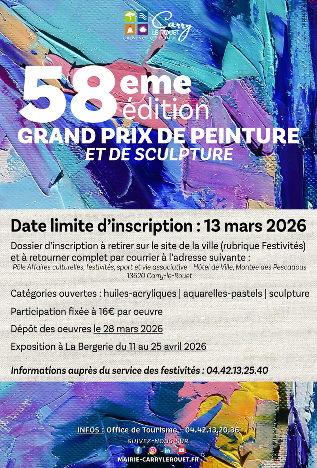 Appel à candidatures Grand Prix de Peinture 2026