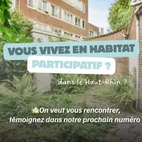 Appel à témoins pour le JDS : Vous vivez en habitat participatif dans le Haut-Rhin ? DR