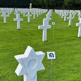 Appel à volontaires au cimetière américain – Installation de l'exposition