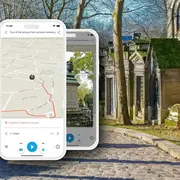 Application d'audioguide pour le cimetière du Père Lachaise par TouringBee