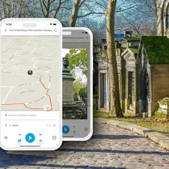 Application d'audioguide pour le cimetière du Père Lachaise par TouringBee