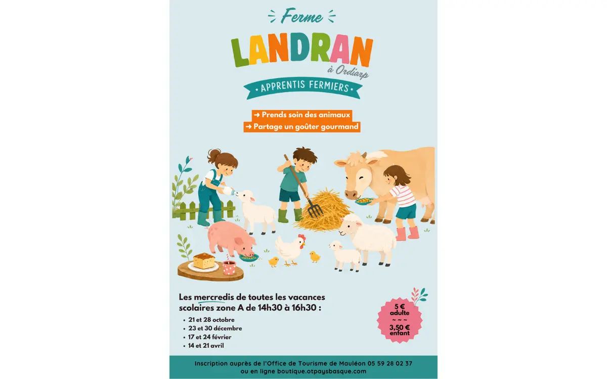 Apprentis fermiers et goûter à la ferme Landran