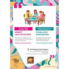Aprem jeux de société à la médiathèque