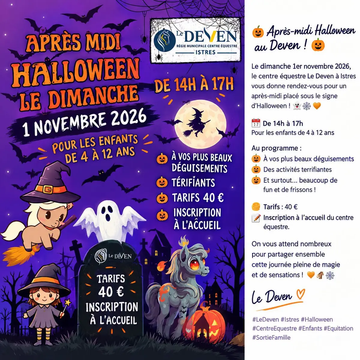 Après-midi Halloween au Deven