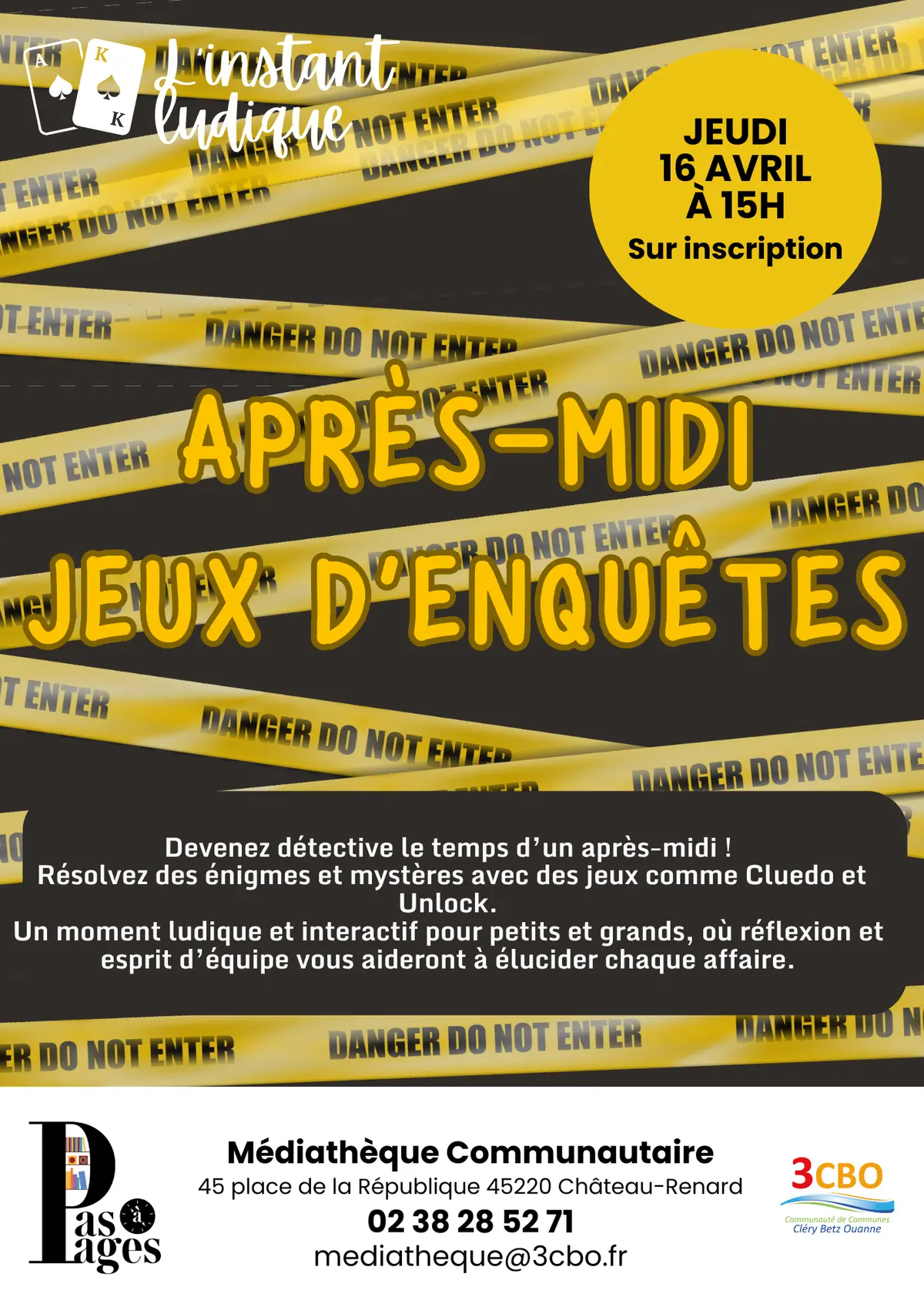 Après-midi jeux d'enquête