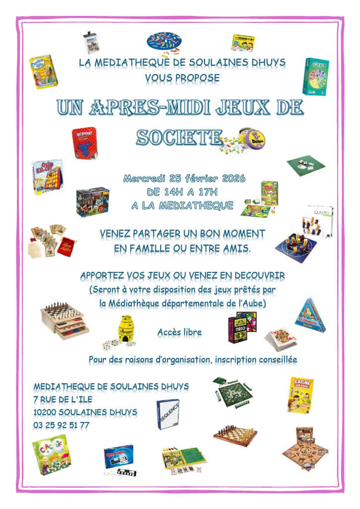 Après-midi jeux de société