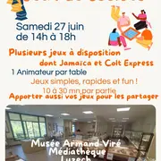 Après-midi jeux de société au musée Armand Viré