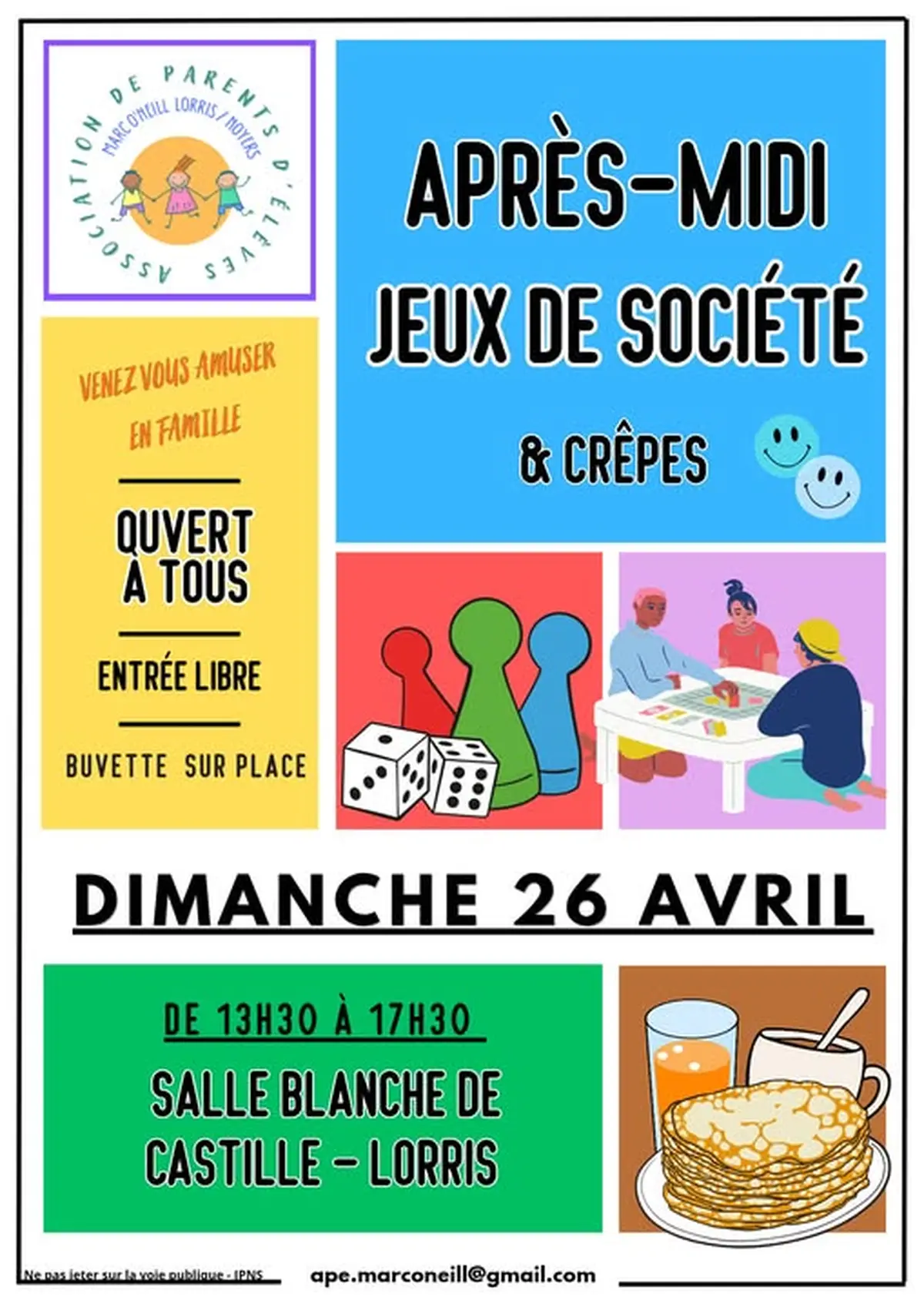 Après-midi jeux de société et crêpes