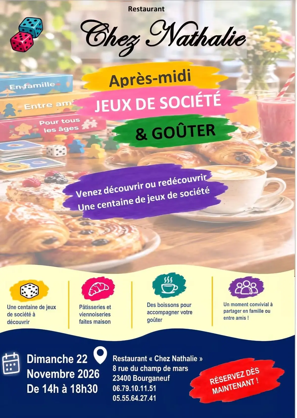 Après-midi jeux de société & goûter
